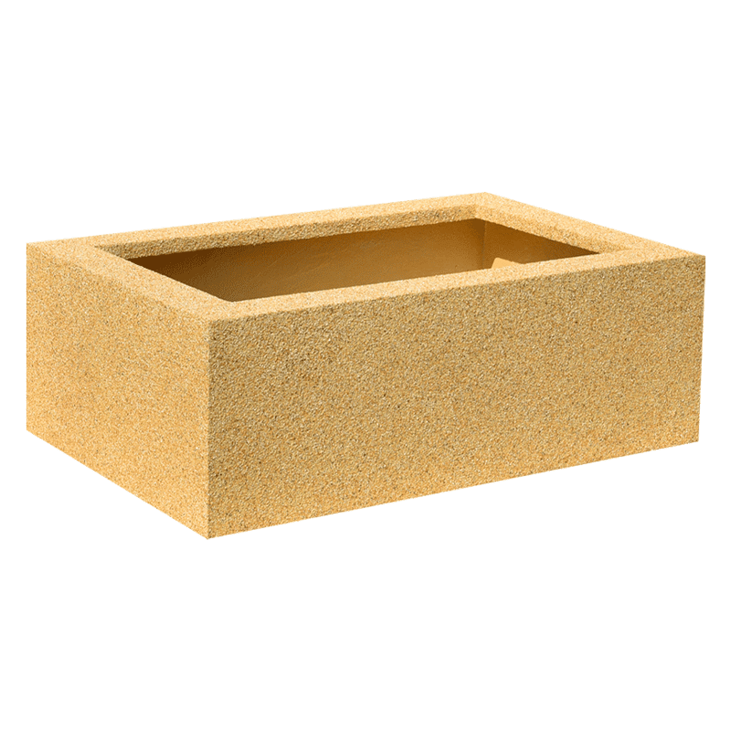 Plantenbak zand-look met bodem 110 x 70 x 35 cm